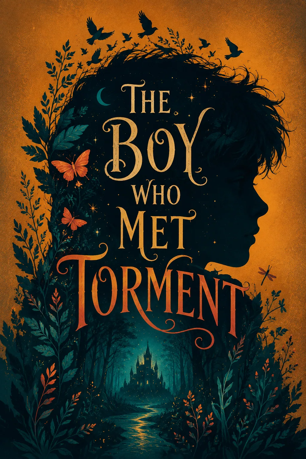 Illustrated book cover for The Boy Who Met Torment