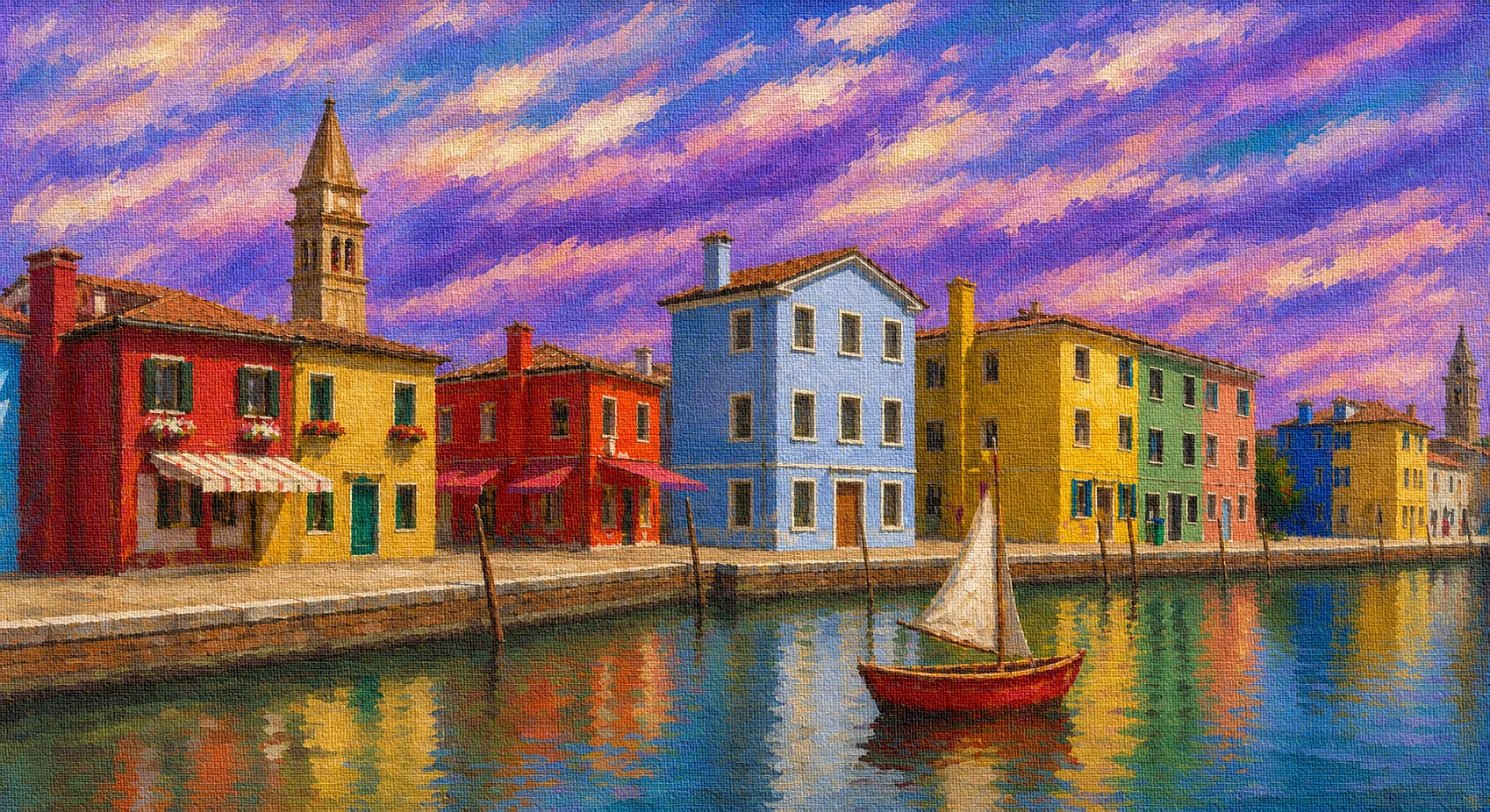Italian Pelourinho canal scene from the Tinto Studio shared archive